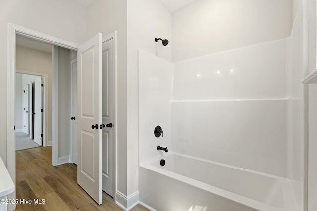 4506 Fairhaven Dr W, Wilson, NC 27893 - full bathroom featuring  shower combination and wood finished floors