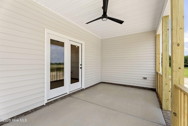 4506 Fairhaven Dr W, Wilson, NC 27893 - unfurnished sunroom with ceiling fan