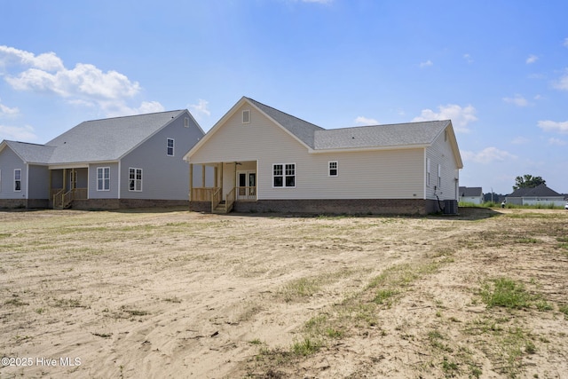 4506 Fairhaven Dr W, Wilson, NC 27893 - back of property featuring covered porch