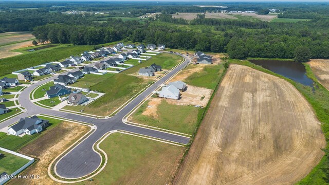 4506 Fairhaven Dr W, Wilson, NC 27893 - aerial view of property and surrounding area featuring a nearby body of water