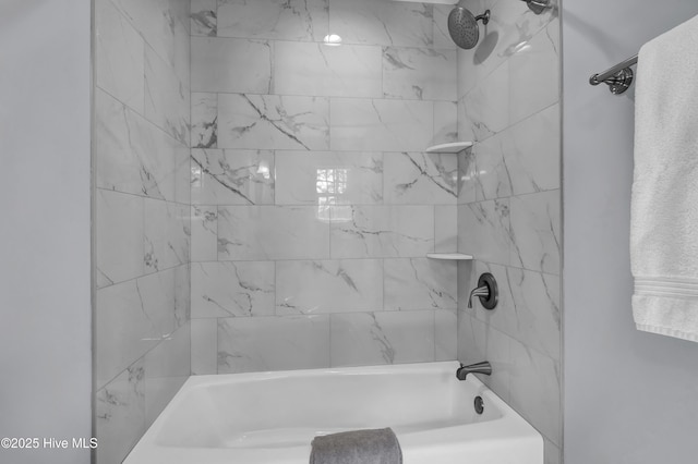 bathroom featuring bathtub / shower combination