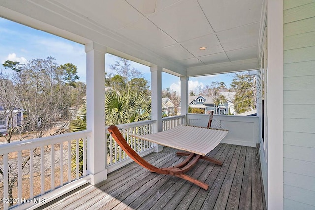 view of sunroom