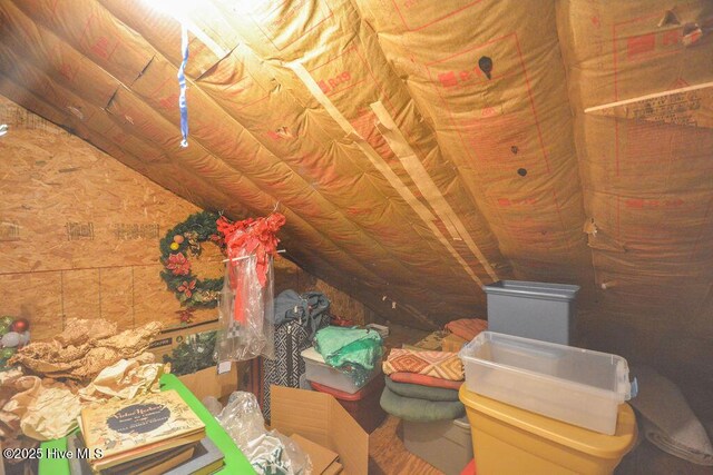 view of attic