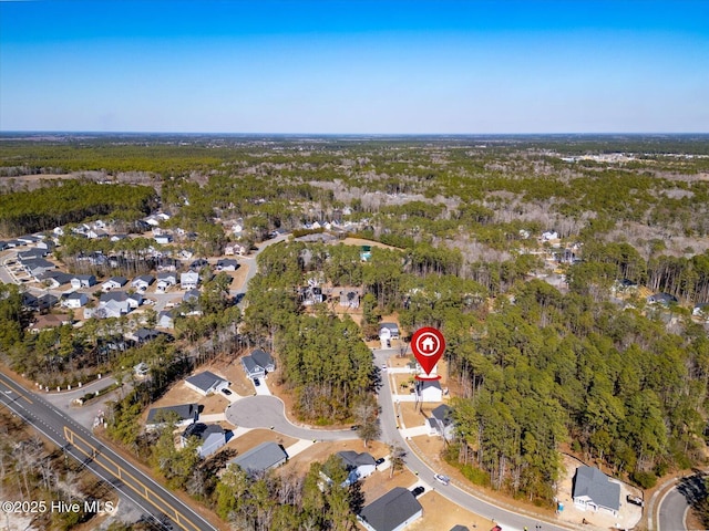 birds eye view of property featuring a residential view