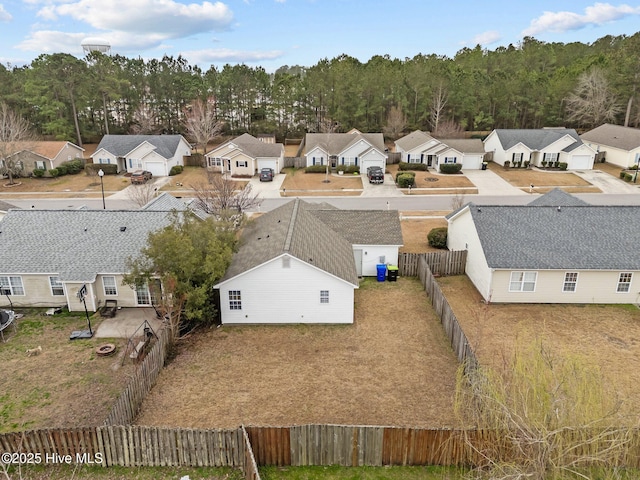 birds eye view of property featuring a residential view