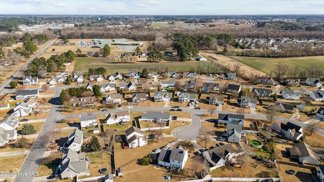 drone / aerial view with a residential view