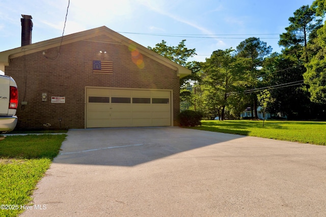 exterior space featuring driveway