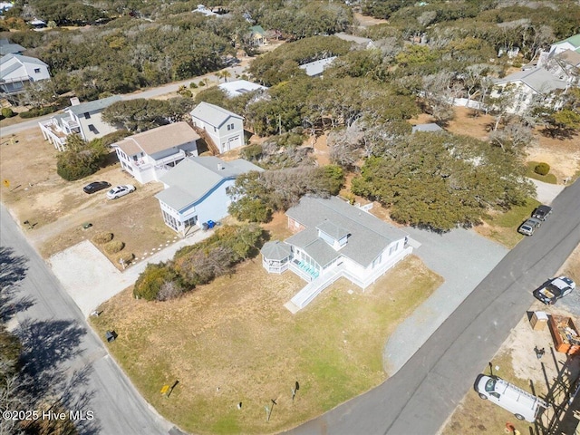 drone / aerial view with a residential view