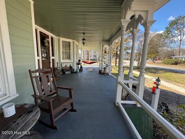 view of patio / terrace featuring covered porch