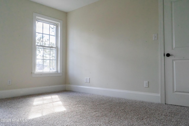 view of carpeted empty room