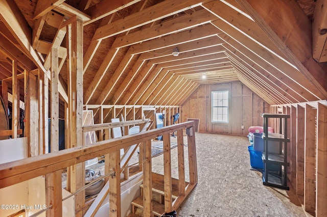 view of attic