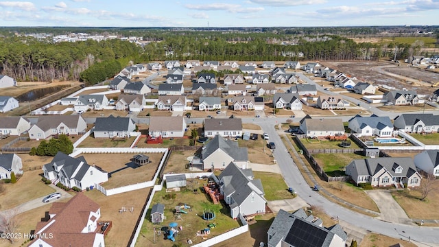 drone / aerial view featuring a residential view