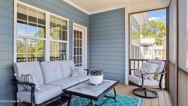 view of sunroom / solarium