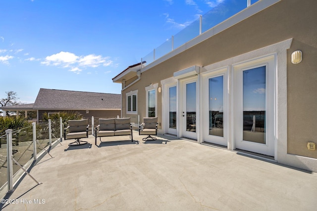 view of patio / terrace with an outdoor hangout area