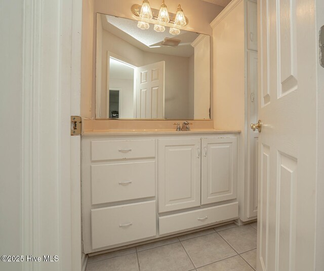 234 Crooked Gulley Cir, Sunset Beach, NC 28468 - bathroom featuring tile patterned floors and vanity