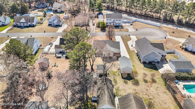 aerial view featuring a residential view