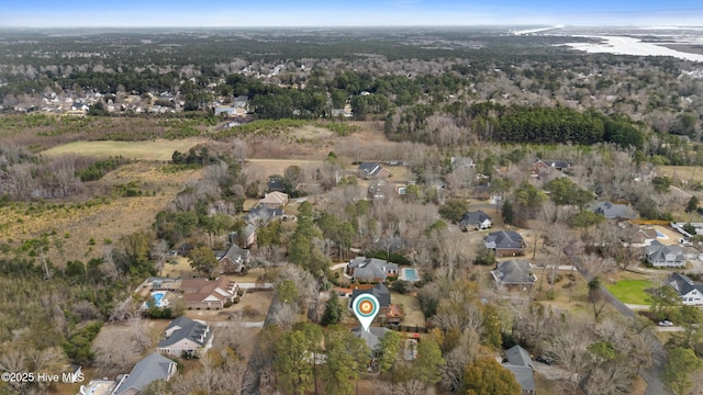 birds eye view of property featuring a residential view