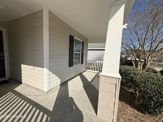 view of patio / terrace featuring a porch