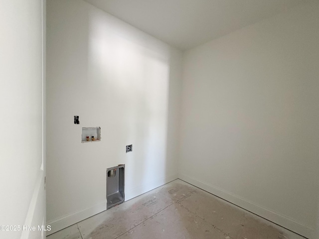 laundry room with washer hookup and laundry area