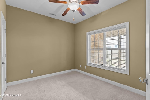 1036 Tideline Dr, Leland, NC 28451 - empty room featuring a ceiling fan and carpet flooring