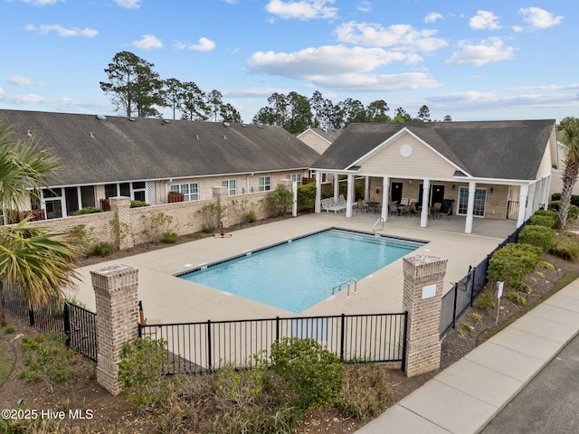 1036 Tideline Dr, Leland, NC 28451 - view of swimming pool with a patio area