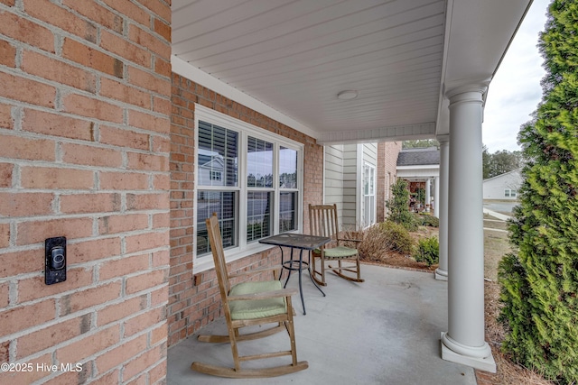 view of patio / terrace featuring a porch