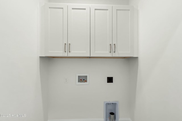 7103 E Yacht Dr, Oak Island, NC 28465 - laundry room featuring hookup for a washing machine, cabinet space, and electric dryer hookup
