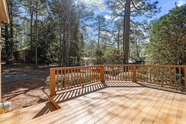 view of wooden terrace