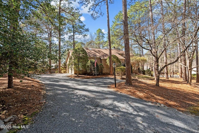 view of front of house featuring driveway