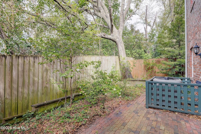 view of patio / terrace featuring a fenced backyard