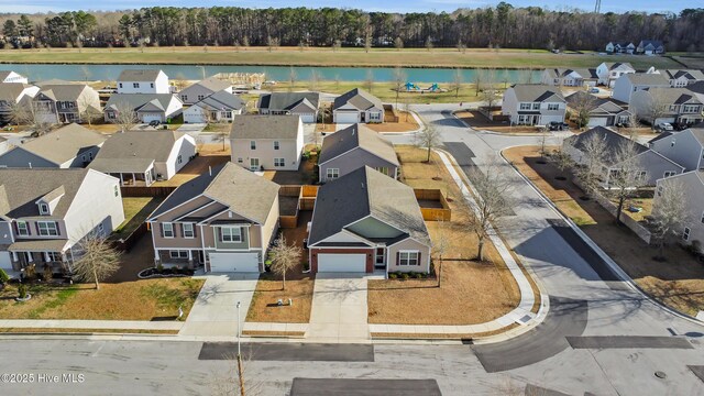 400 Frida Rd, New Bern, NC 28560 - aerial perspective of suburban area with a nearby body of water