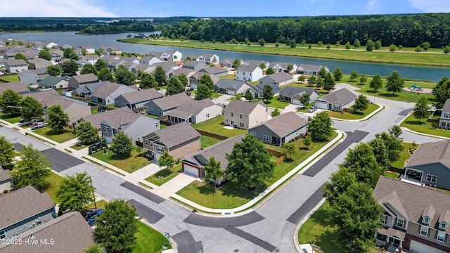 400 Frida Rd, New Bern, NC 28560 - aerial view of residential area featuring a nearby body of water