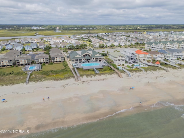 drone / aerial view with a residential view