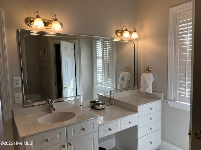 bathroom featuring vanity