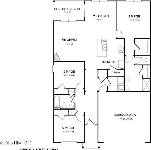 1507 Caracara Dr, New Bern, NC 28560 - property floor plan
