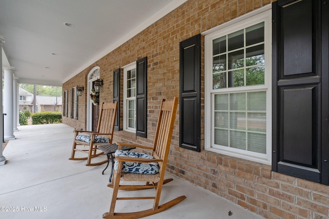 view of patio / terrace featuring a porch