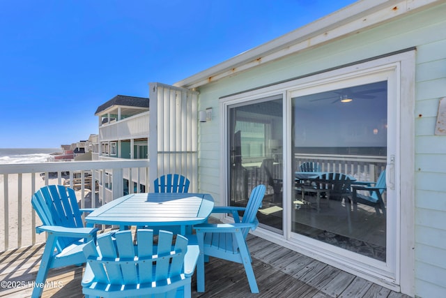 balcony featuring outdoor dining space