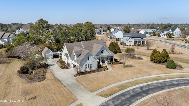 birds eye view of property featuring a residential view