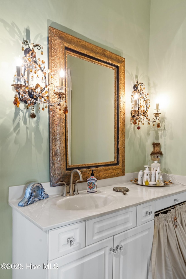 bathroom featuring vanity