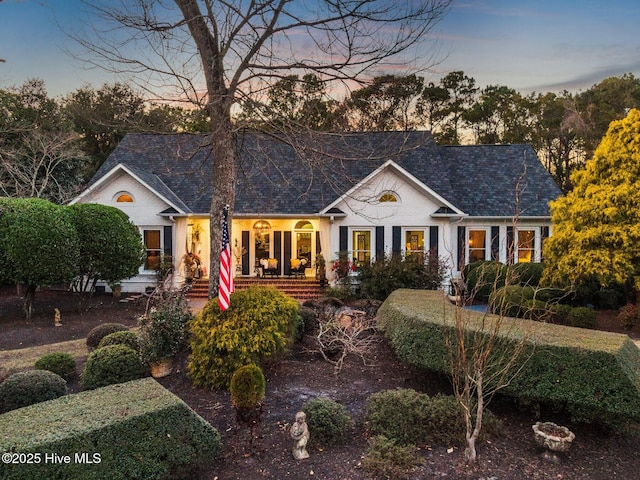 view of front of home with covered porch