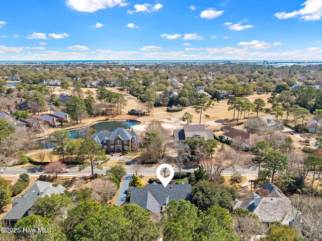 aerial view featuring a residential view