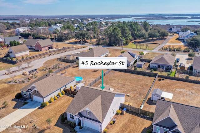 birds eye view of property featuring a residential view