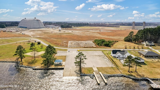 aerial view with a rural view