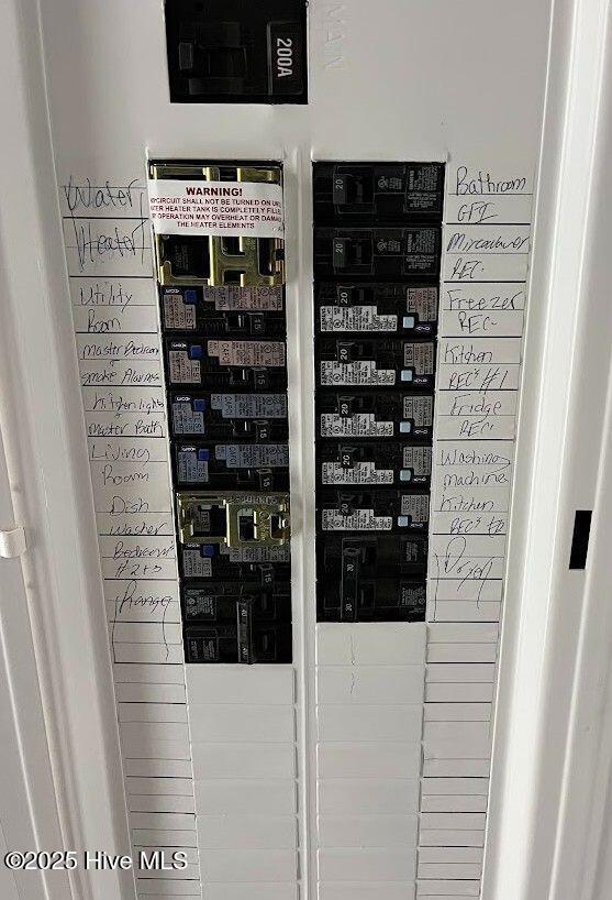 utility room featuring electric panel