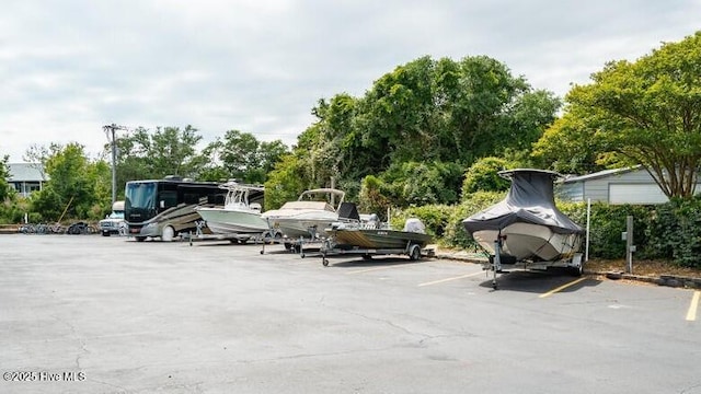 view of uncovered parking lot