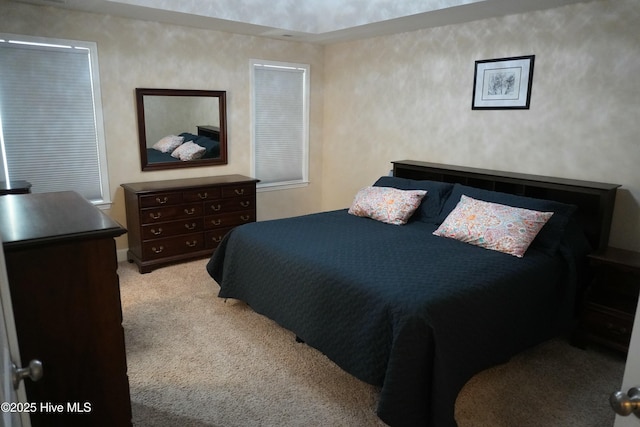 bedroom featuring carpet flooring