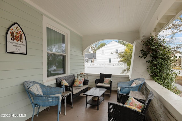 view of patio / terrace featuring outdoor lounge area