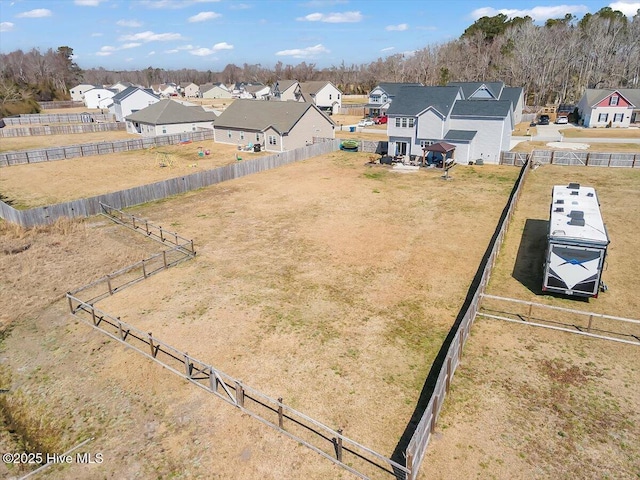 drone / aerial view featuring a residential view