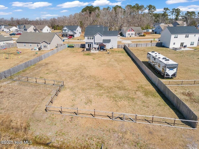 drone / aerial view featuring a residential view