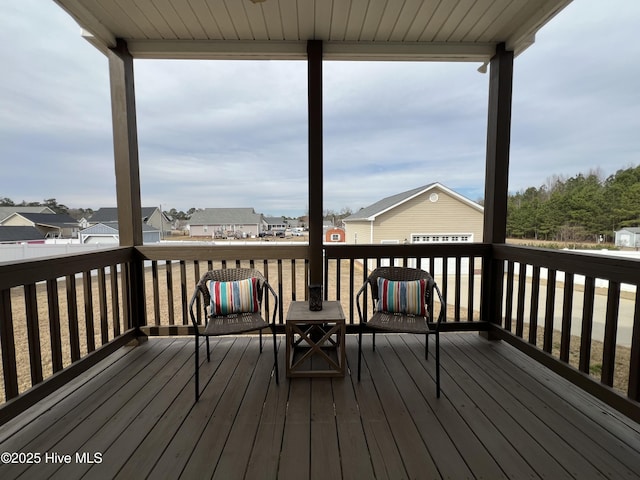 6725 Hemlock Ct, Sims, NC 27880 - deck featuring a residential view